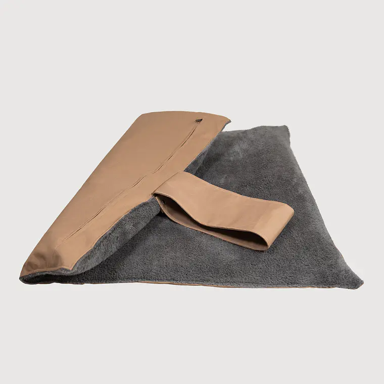 CAMA MAT ENROLLABLE CHIPORRO PUF - GRIS/ARENA S-M 1