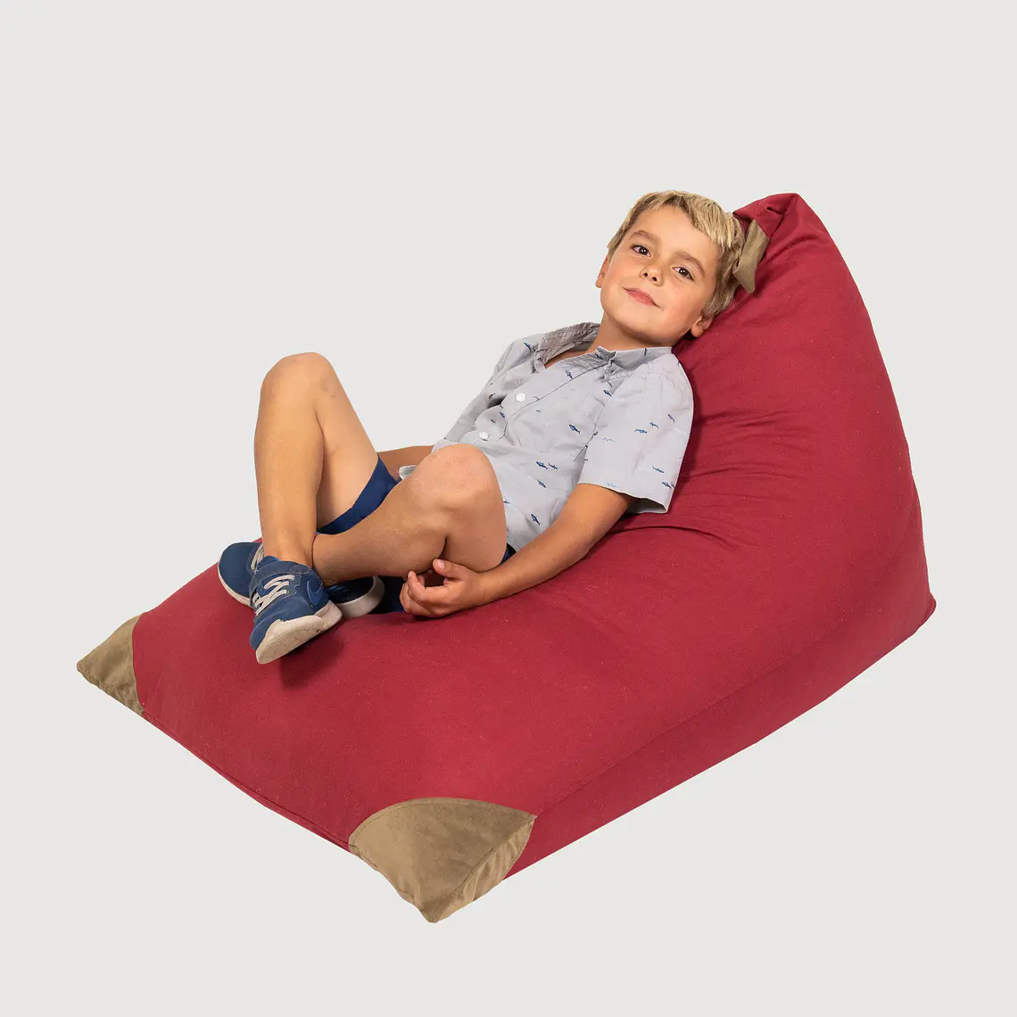 PUFF TRIANGULAR PARA NIÑOS PUF - ROJO (80 × 110 CM) 2