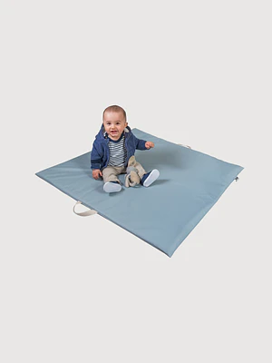 COLCHONETA BEBÉ PUF - GRIS CLARO (100 × 100 CM (TALLA ÚNICA)).