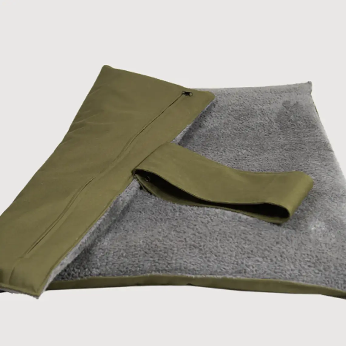 CAMA MAT ENROLLABLE CHIPORRO PUF - GRIS/VERDE L-XL (80 × 100 × 5CM) 1