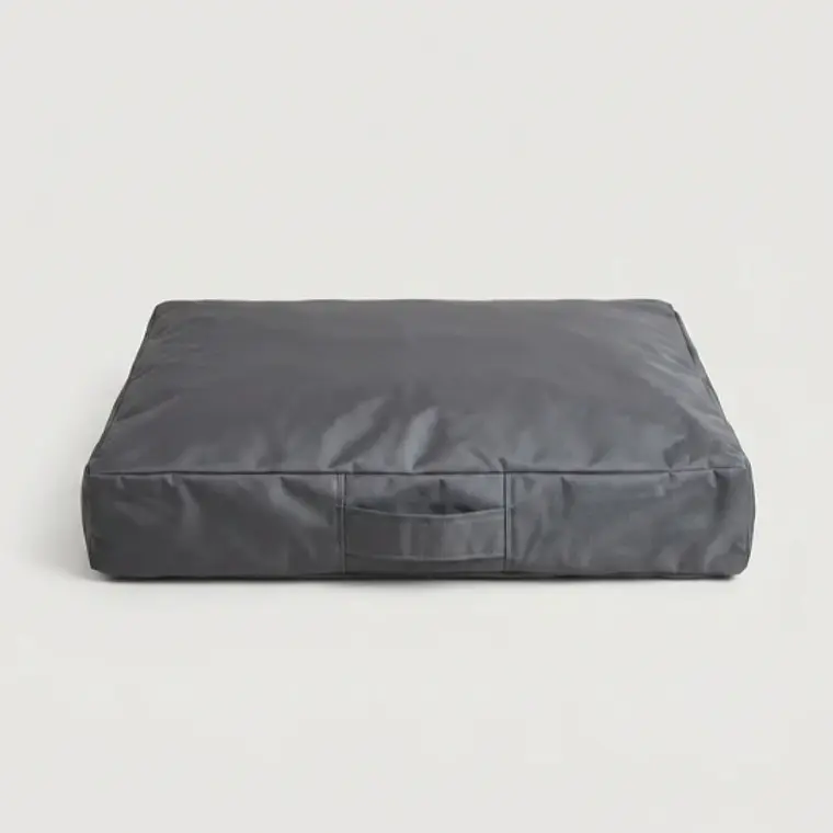CAMA MASCOTAS LONA PUF - GRIS OSCURO S-M (60 × 80CM) 1