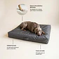 CAMA MASCOTAS LONA PUF - GRIS OSCURO S-M (60 × 80CM) - Miniatura 3