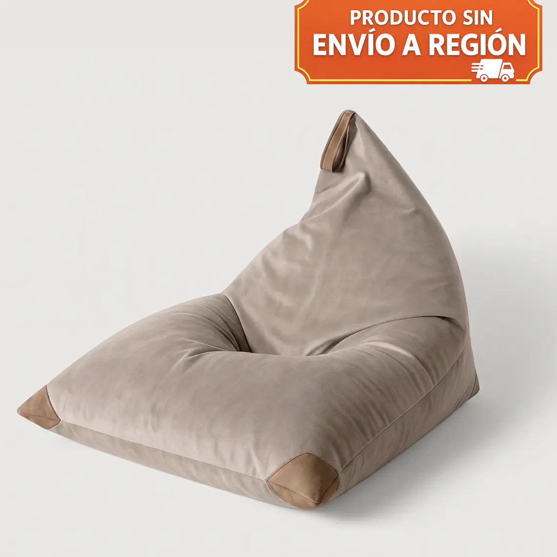PUFF TRIANGULAR VELVET TABACO PUF (100 x 150CM) 1