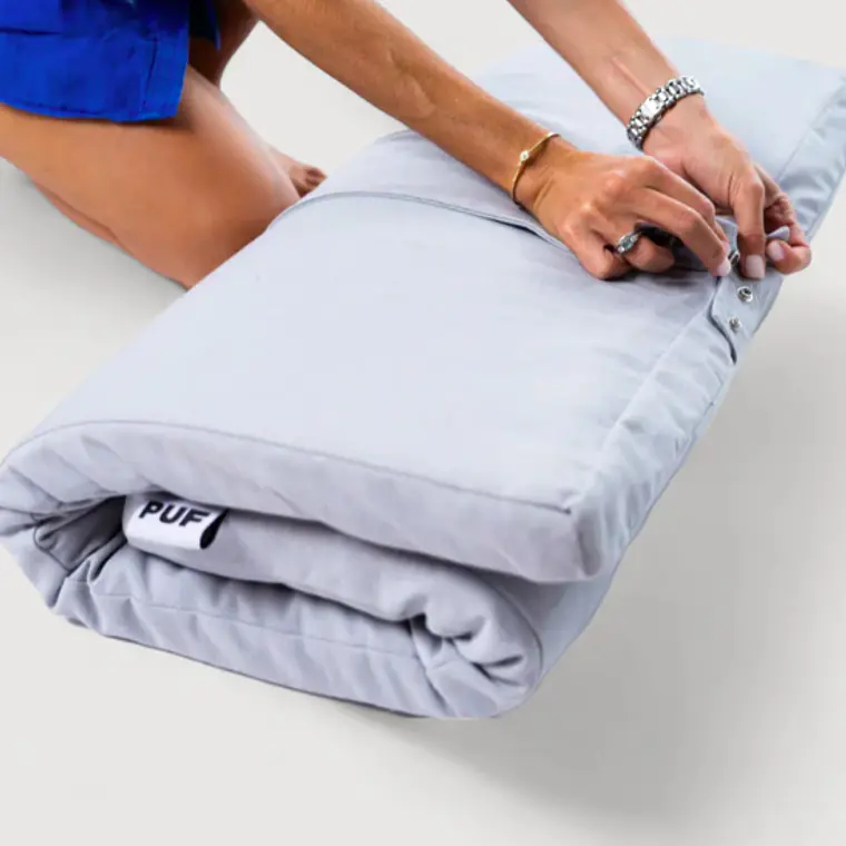 COLCHÓN PACK AND PLAY PUF - GRIS CLARO (100 × 70 × 8 CM) 6