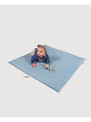 COLCHONETA BEBÉ PUF - GRIS CLARO (100 × 100 CM (TALLA ÚNICA)).