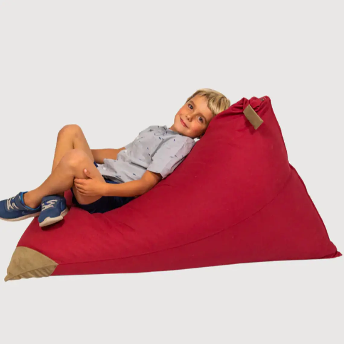 PUFF TRIANGULAR PARA NIÑOS PUF - ROJO (80 × 110 CM) 3