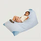 PUFF TRIANGULAR PARA NIÑOS PUF - FLOR CELESTE (80 × 110 CM) - Miniatura 3