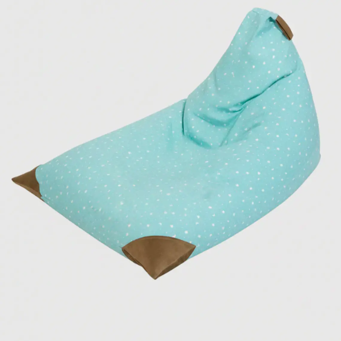 PUFF TRIANGULAR PARA NIÑOS PUF - ESTRELLA VERDE CON PUNTA CAMEL (80 × 110 CM) 6