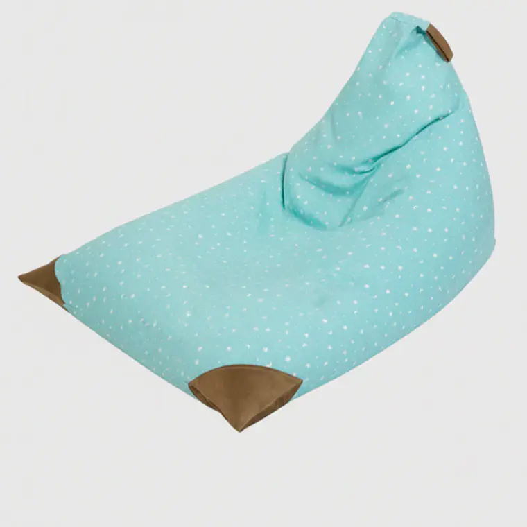 PUFF TRIANGULAR PARA NIÑOS PUF - ESTRELLA VERDE CON PUNTA CAMEL (80 × 110 CM) 6