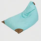 PUFF TRIANGULAR PARA NIÑOS PUF - ESTRELLA VERDE CON PUNTA CAMEL (80 × 110 CM) - Miniatura 6