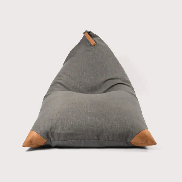 PUFF TRIANGULAR LINO GRIS OSCURO PUF (100 x 150CM) 3