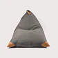 PUFF TRIANGULAR LINO GRIS OSCURO PUF (100 x 150CM) - Miniatura 3