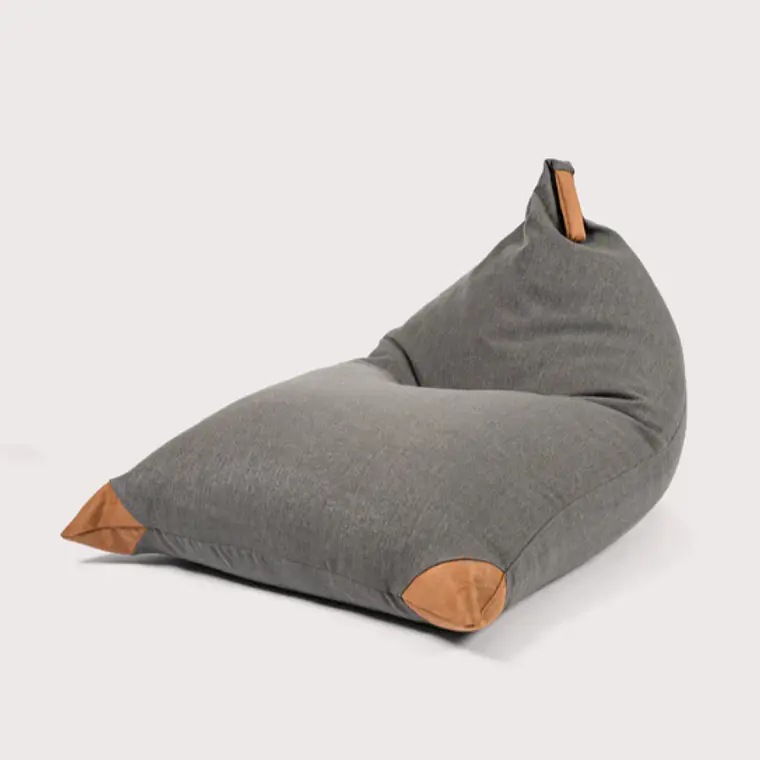 PUFF TRIANGULAR LINO GRIS OSCURO PUF (100 x 150CM) 4