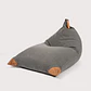 PUFF TRIANGULAR LINO GRIS OSCURO PUF (100 x 150CM) - Miniatura 4