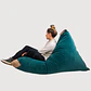 PUFF TRIANGULAR DE INTERIOR PUF - VERDE BOTELLA (100 × 150CM) - Miniatura 4