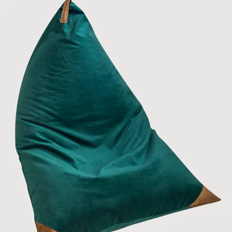 PUFF TRIANGULAR DE INTERIOR PUF - VERDE BOTELLA (100 × 150CM) 5