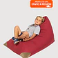 PUFF TRIANGULAR PARA NIÑOS PUF - ROJO (80 × 110 CM) - Miniatura 1