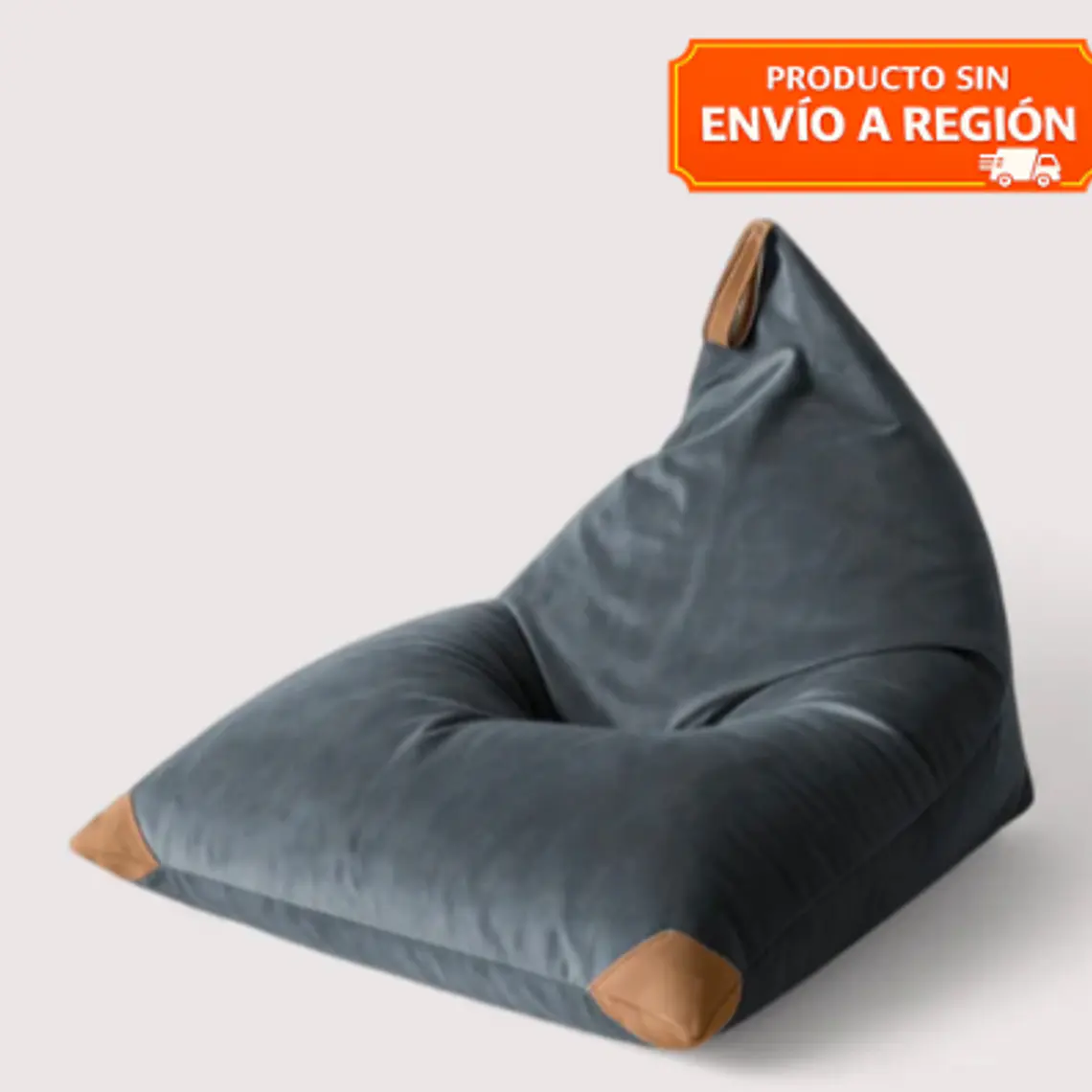 PUFF TRIANGULAR DE INTERIOR PUF - GRIS CLARO  (100 × 150CM) 1
