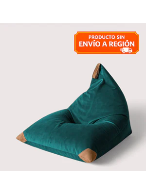 PUFF TRIANGULAR DE INTERIOR PUF - VERDE BOTELLA (100 × 150CM)