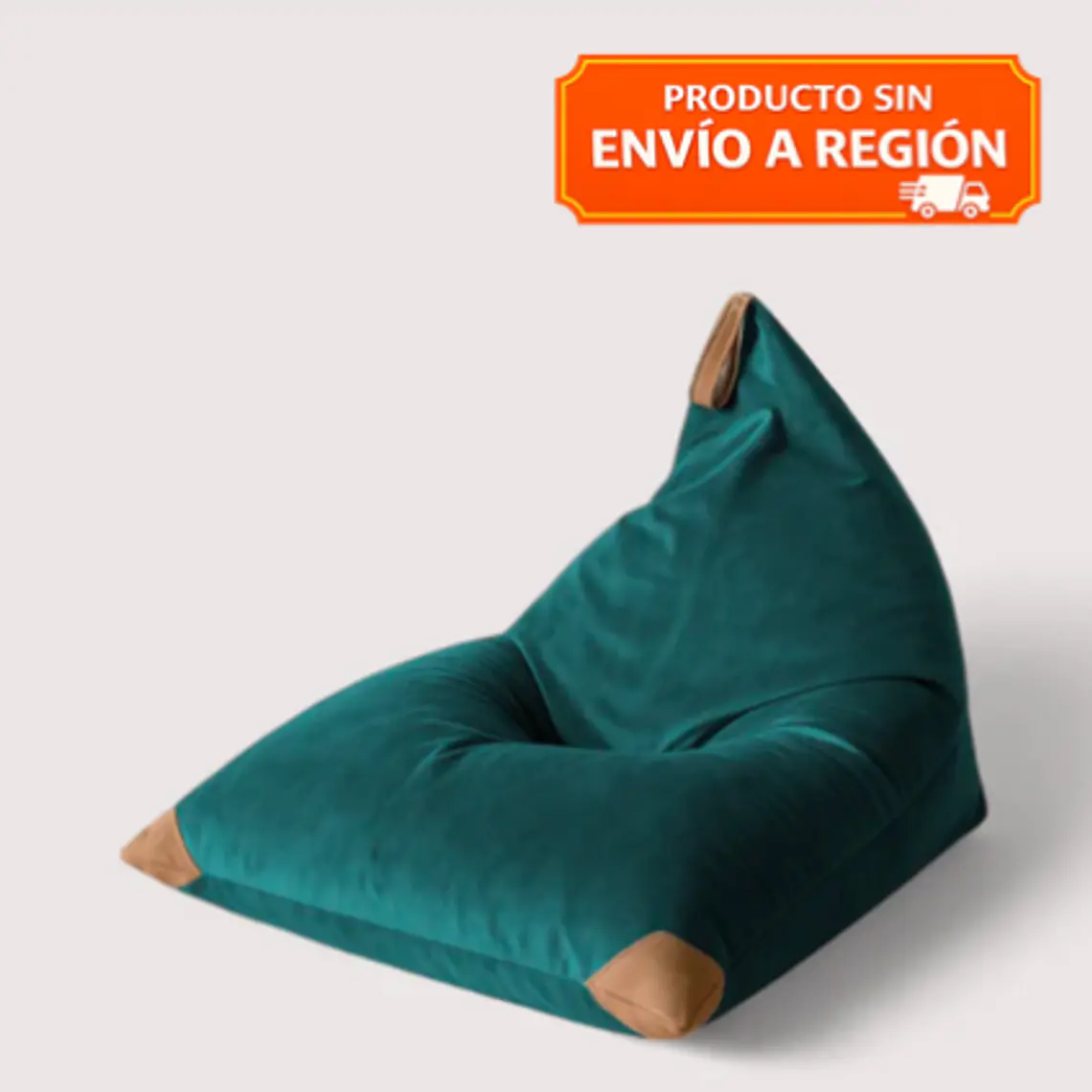 PUFF TRIANGULAR DE INTERIOR PUF - VERDE BOTELLA (100 × 150CM) 1