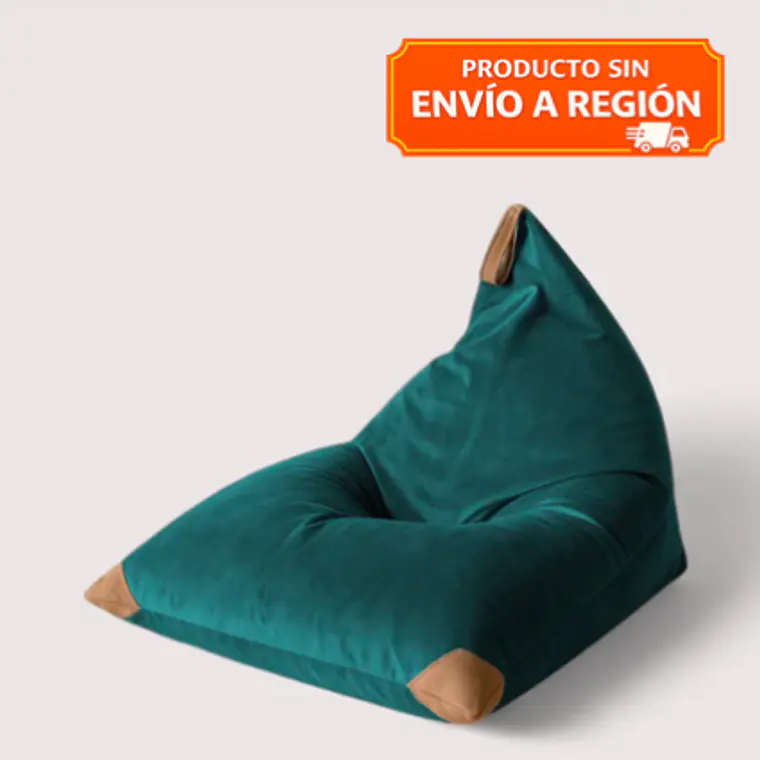 PUFF TRIANGULAR DE INTERIOR PUF - VERDE BOTELLA (100 × 150CM) 1