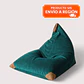 PUFF TRIANGULAR DE INTERIOR PUF - VERDE BOTELLA (100 × 150CM) - Miniatura 1