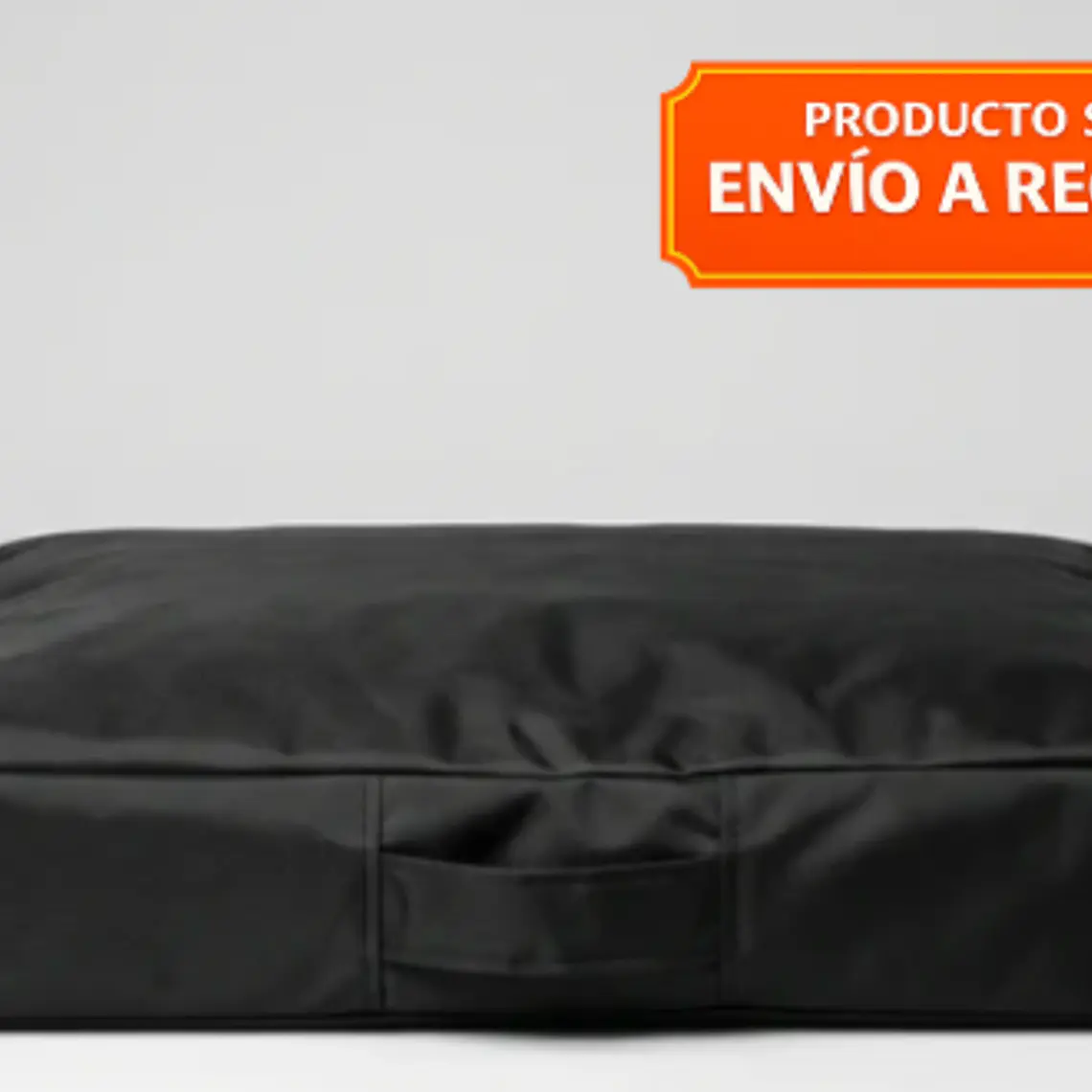 CAMA MASCOTAS LONA PUF - NEGRO S-M (80 × 120CM) 1