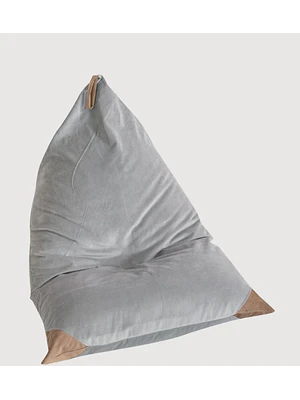 PUFF TRIANGULAR DE INTERIOR PUF - GRIS CLARO  (100 × 150CM)