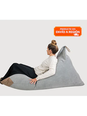 PUFF TRIANGULAR DE INTERIOR PUF - GRIS CLARO  (100 × 150CM)