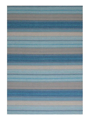 KELIM CON ANTIDESLIZANTE TURQUESA (1,2 X 1,8 MTS)