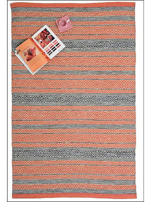 KILIM DOBLADILLO  NARANJA (1,5 X 2,1 MTS)