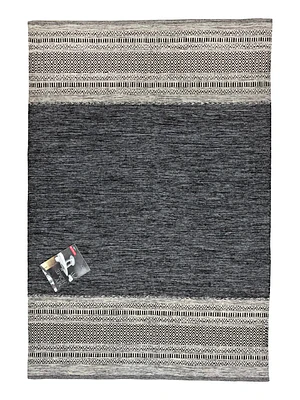 KILIM DOBLADILLO  DK GRIS (1,2 X 1,8 MTS)