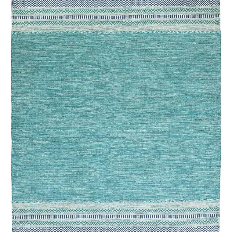 KILIM DOBLADILLO ANTIDESLIZANTE  TURQUESA (1,8 X 2,7 MTS) 2