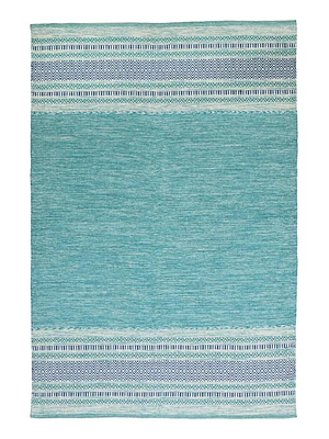 KILIM DOBLADILLO  ANTIDESLIZANTE TURQUESA (2,7 X 3,6 MTS)