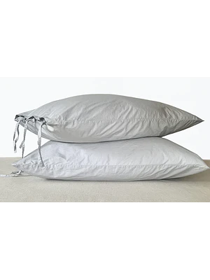 FUNDA ALMOHADA ALGODÓN LILAH/COOL GREY/50X90