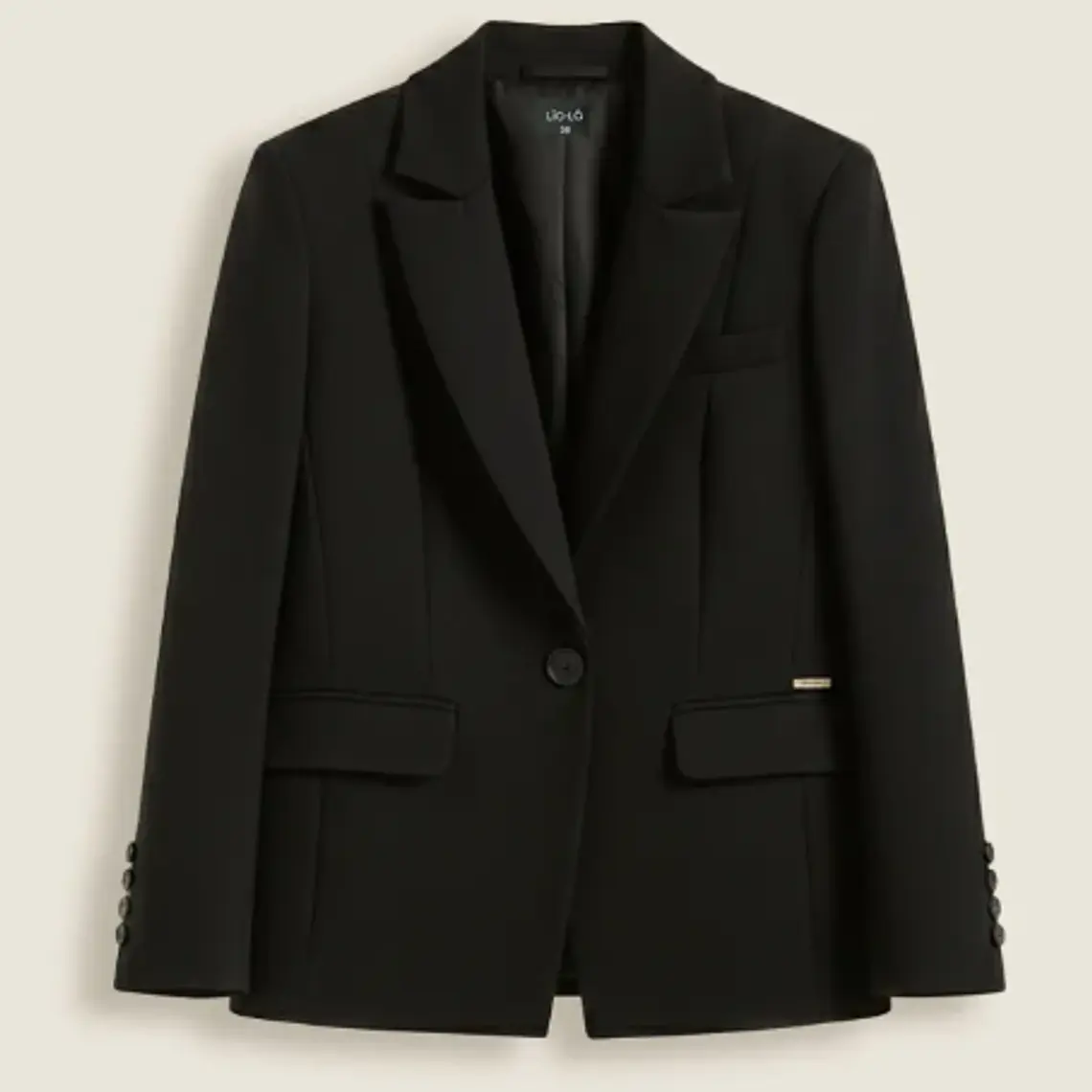 BLAZER BASICO ENTALLADO NEGRO/TALLA 46 3