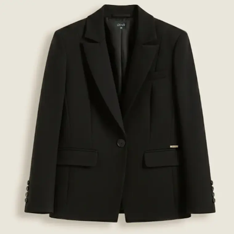 BLAZER BASICO ENTALLADO NEGRO/TALLA 42 3