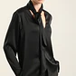 BLUSA SATÍN LAZADA NEGRO/TALLA S - Miniatura 1
