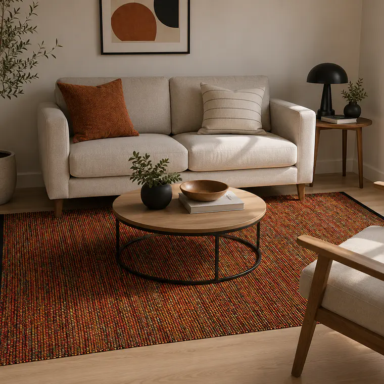 MUSHROOM ENTRAMADO NEGRO CON ANTIDESLIZANTE ROJO (2,7 X 3,6 MTS) 1