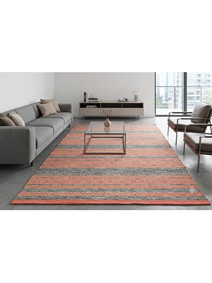 KILIM DOBLADILLO  NARANJA (1,5 X 2,1 MTS)