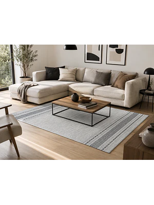 KILIM DOBLADILLO ANTIDESLIZANTE   LT GRIS (1,8 X 2,7 MTS)
