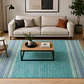 KILIM DOBLADILLO ANTIDESLIZANTE  TURQUESA (1,8 X 2,7 MTS) - Miniatura 1