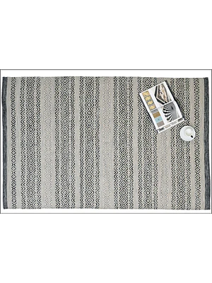 KILIM DOBLADILLO AZUL / NEGRA (1,8 X 2,7 MTS)