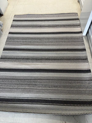 KELIM CON ANTIDESLIZANTE GRIS/NEGRO (1,2 X 1,8 MTS)