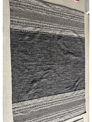 KILIM DOBLADILLO  DK GRIS (1,2 X 1,8 MTS)