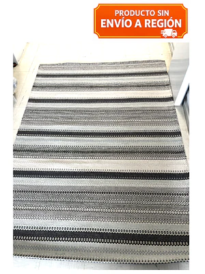 KELIM CON ANTIDESLIZANTE GRIS/NEGRO (1,5 X 2,1 MTS)