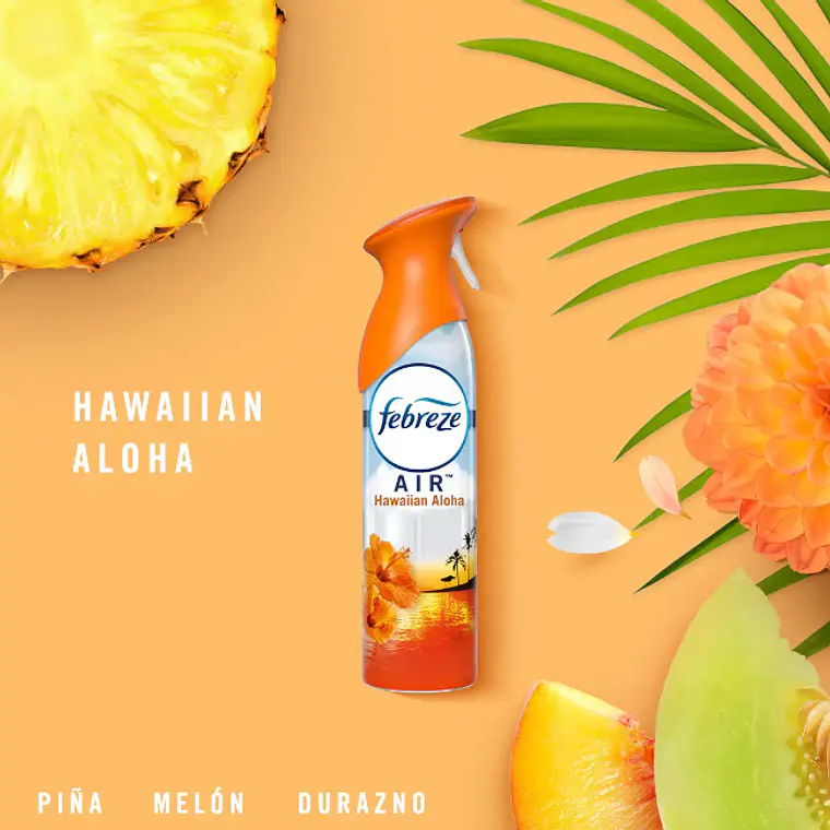 DESODORANTE AMBIENTAL Y AROMATIZANTE FEBREZE HAWAIAN ALOHA (250GR) 2