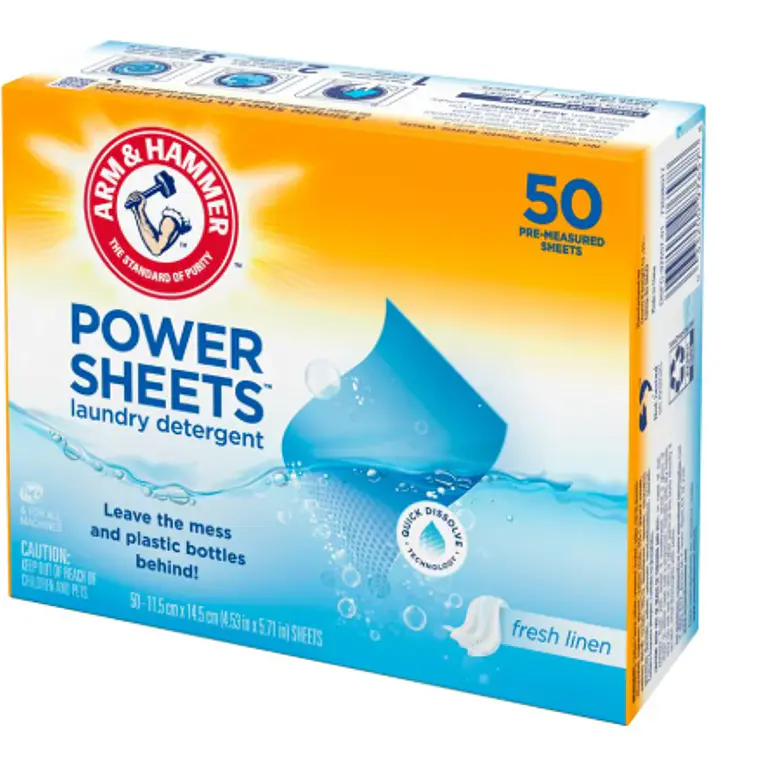 DETERGENTE EN HOJAS ARM & HAMMER (50 UNIDADES) 1