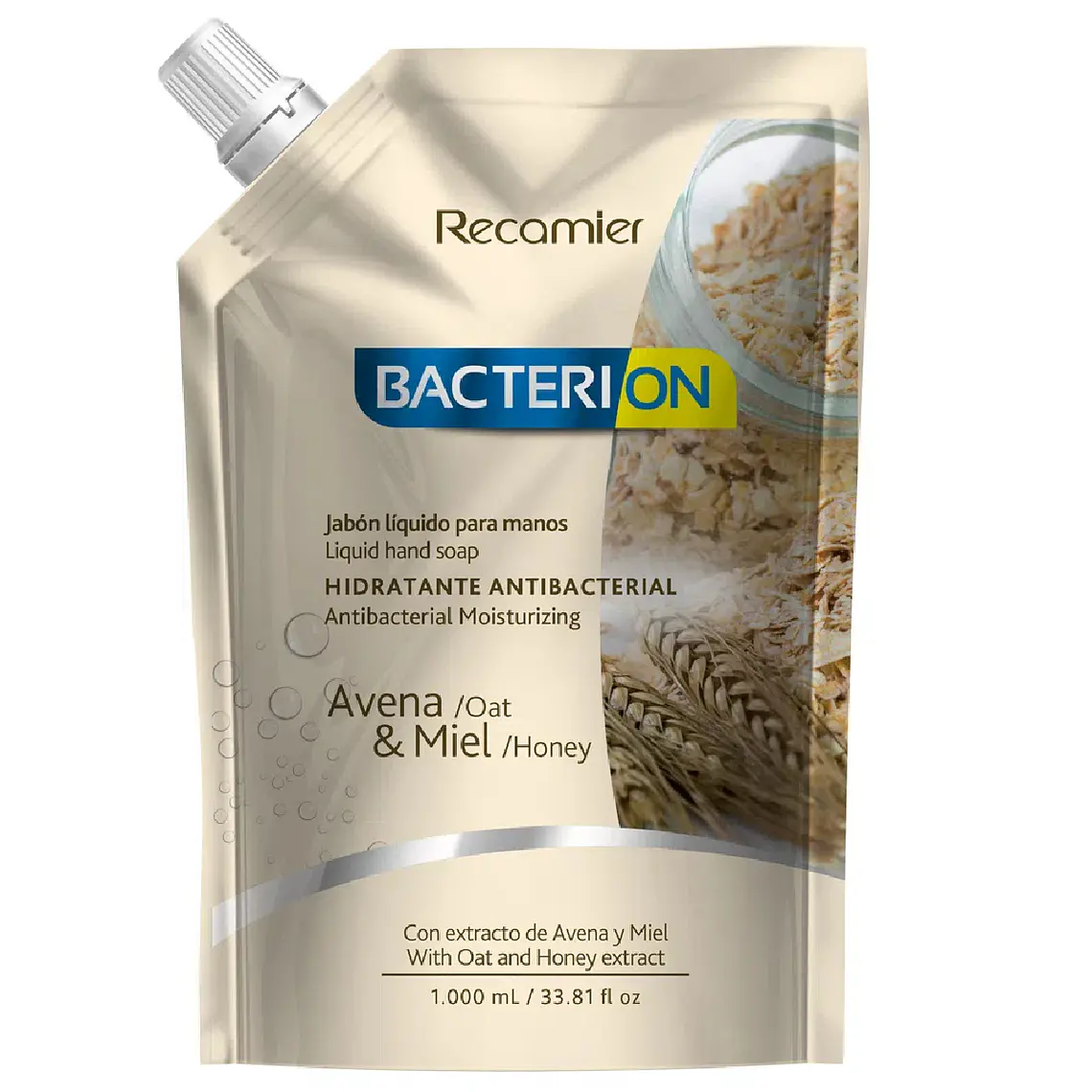 JABON AVENA Y MIEL BACTERION (1000ML) 1