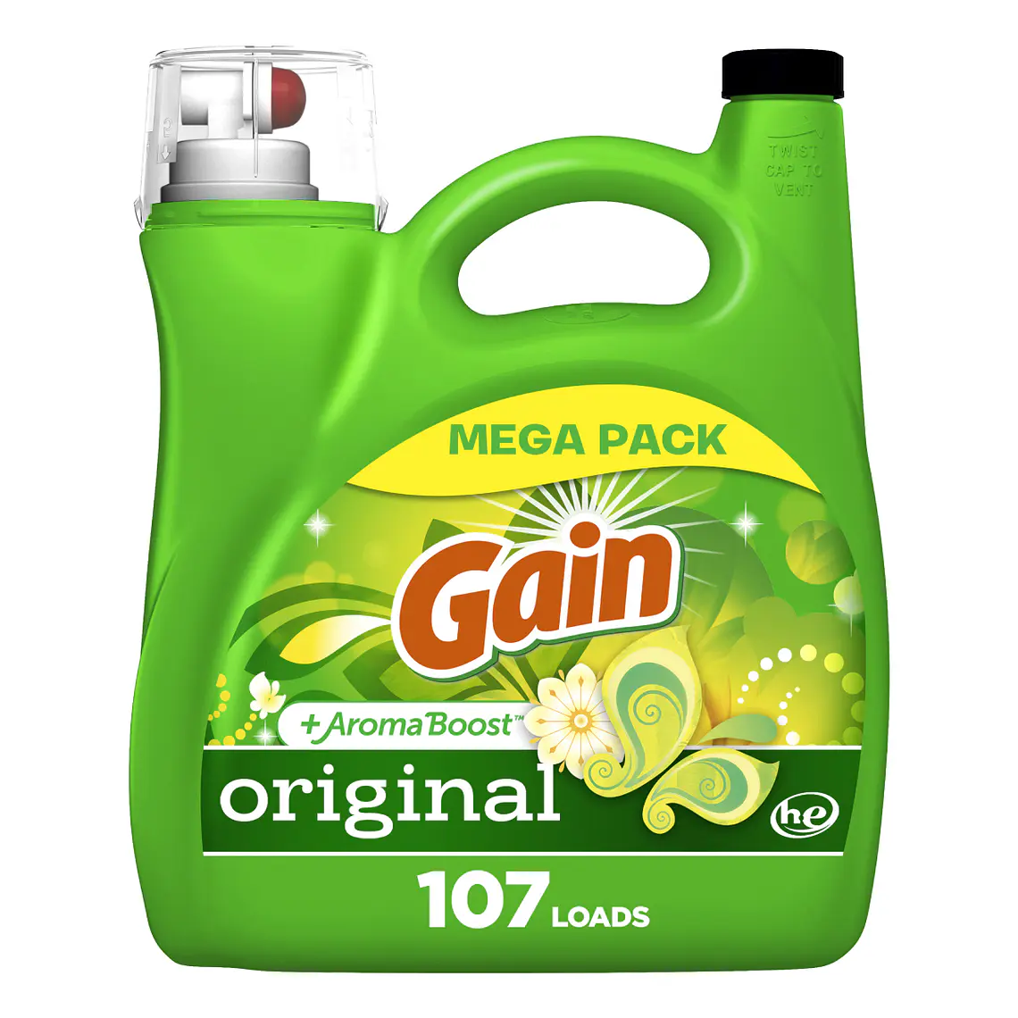 DETERGENTE LÍQUIDO GAIN ORIGINAL 107 LOADS (4.55L) 1